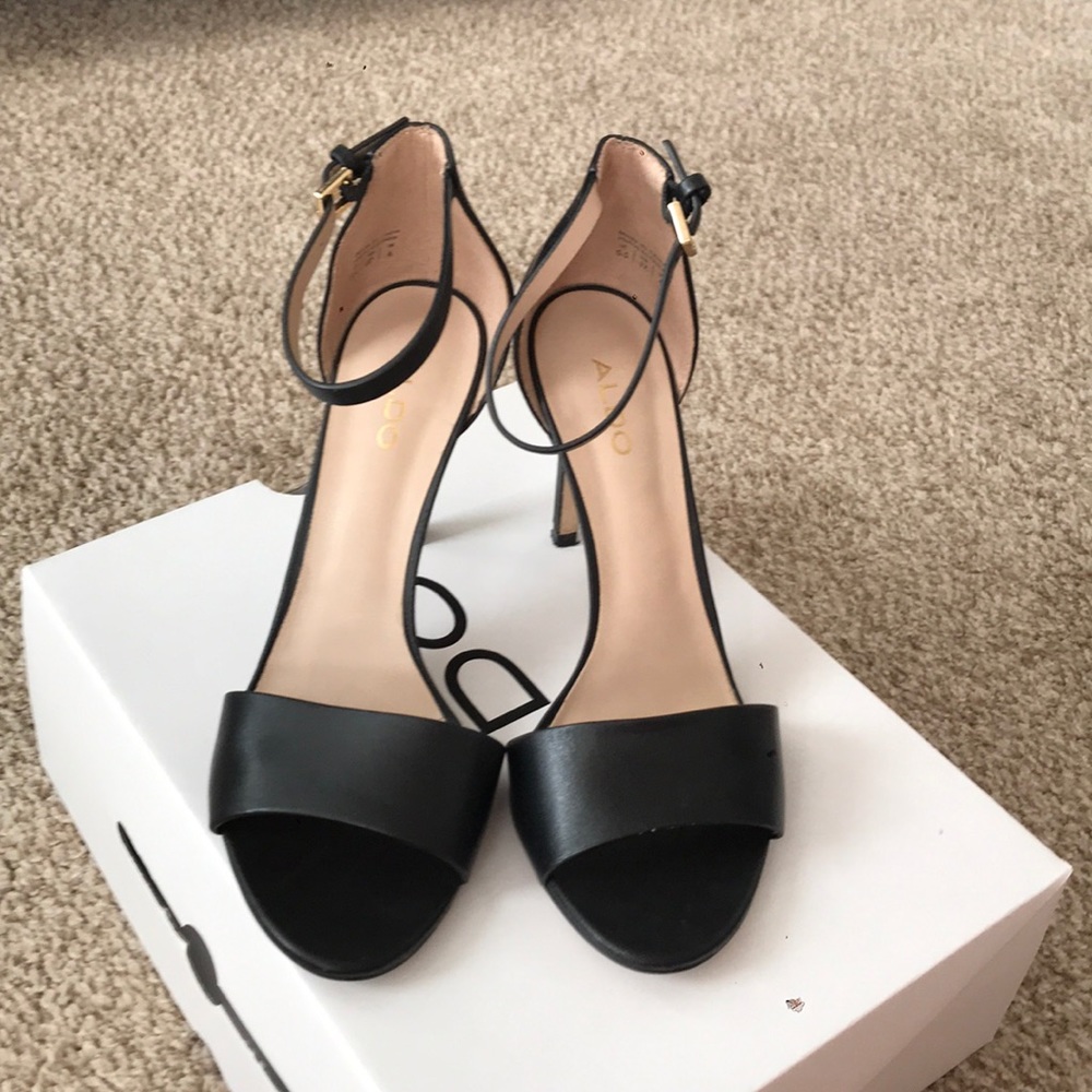 Aldo Melawet Black Heels Size 6 1/2